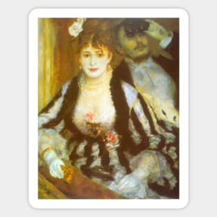 La Loge, The Theater Box by Pierre Renoir Sticker